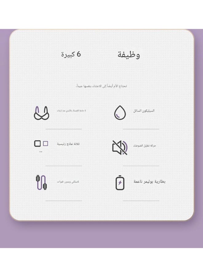 مضخة حليب كهربائية قابلة للارتداء بدون استخدام اليدين – ثلاثة أوضاع مع 27 إعدادًا قابلًا للتعديل، تصميم منخفض الضوضاء، جهاز تجميع حليب الثدي المحمول الخالي من مادة BPA، مصمم خصيصًا للأمهات المرضعات. - Image 3